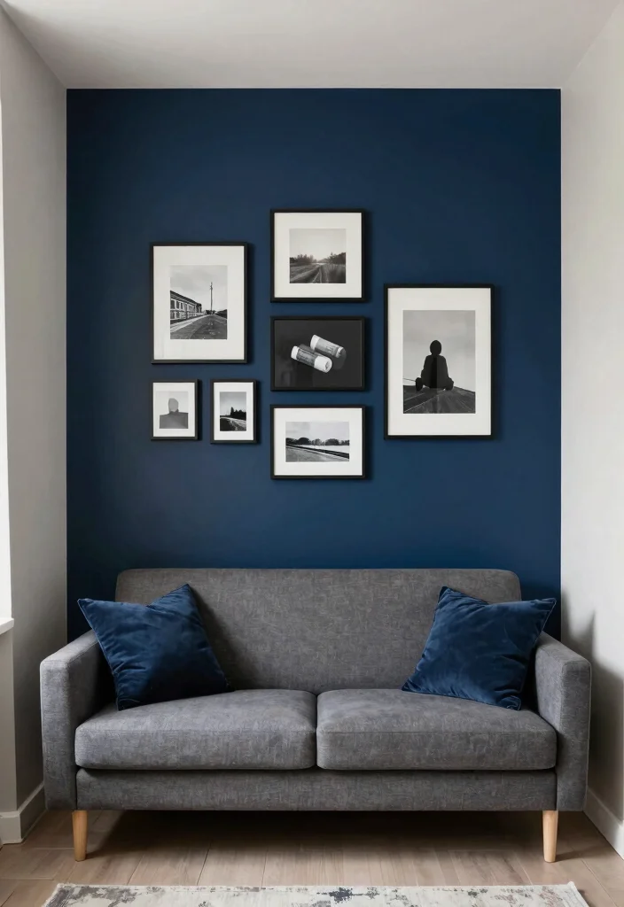 16 IKEA Small Bedroom Ideas for Smart Scandinavian Style - 14. Feature Wall 1