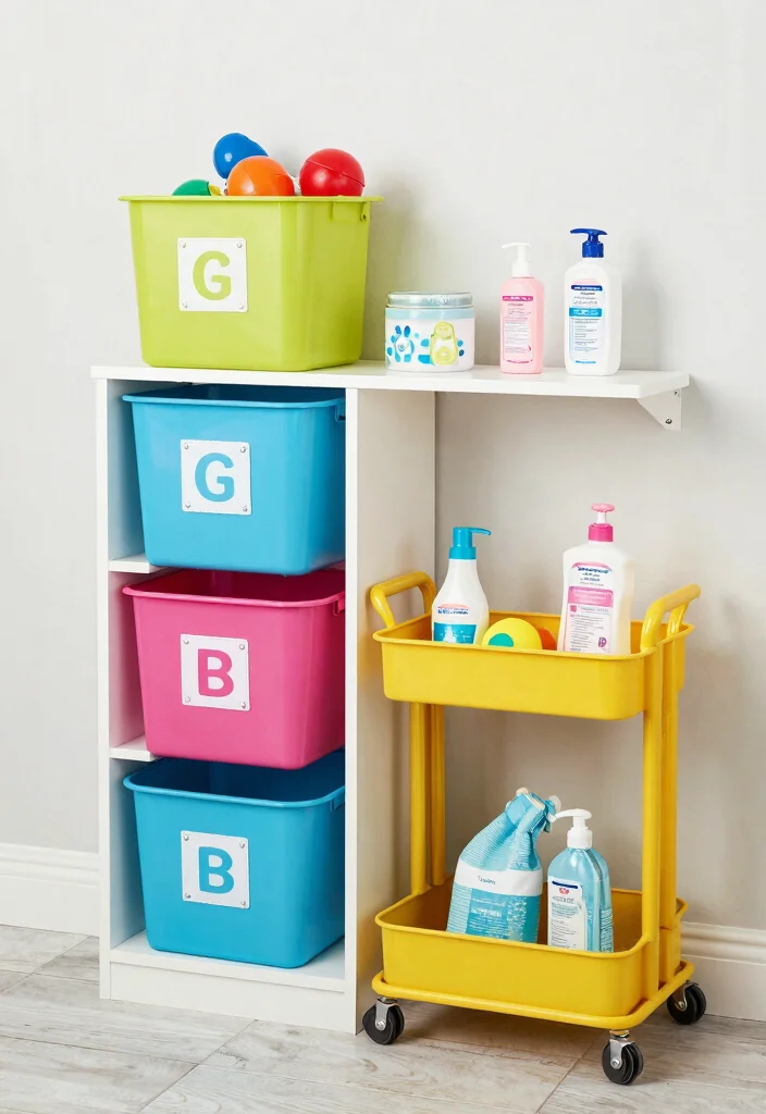 16 Kids Bathroom Ideas For Shared Boy And Girl Rooms - 6. Personalized Storage Solutions 1