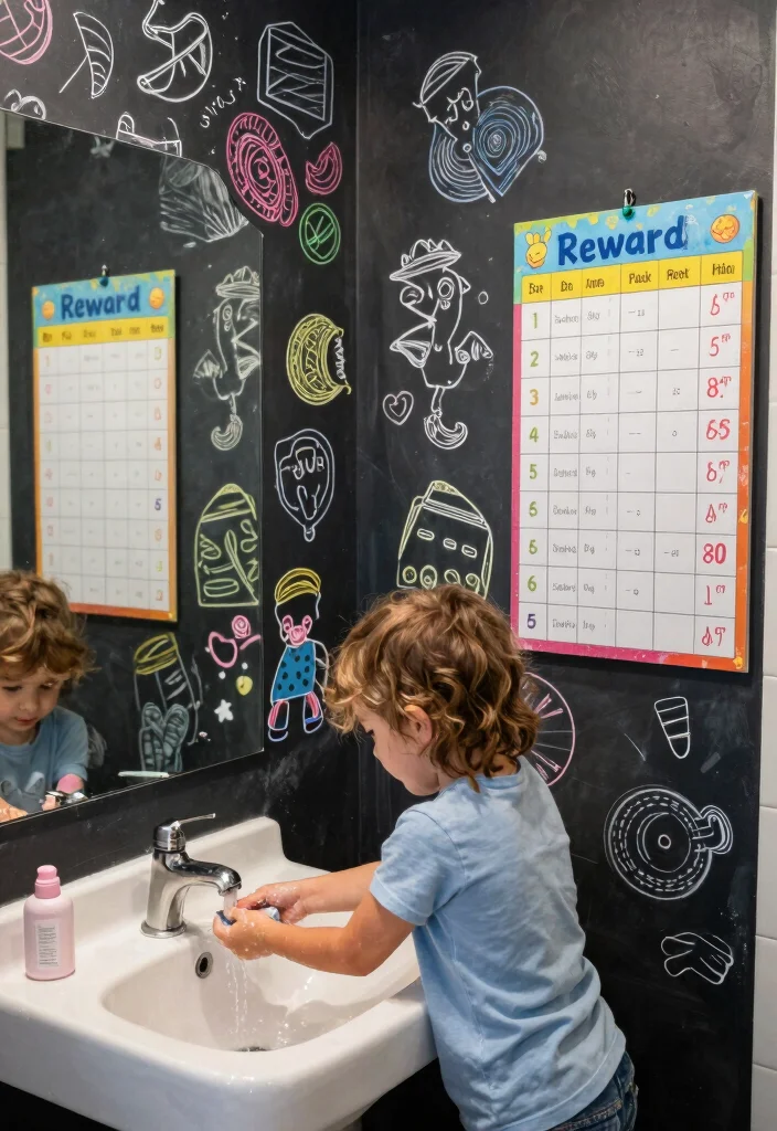 16 Kids Bathroom Ideas For Shared Boy And Girl Rooms - 9. Interactive Elements 1