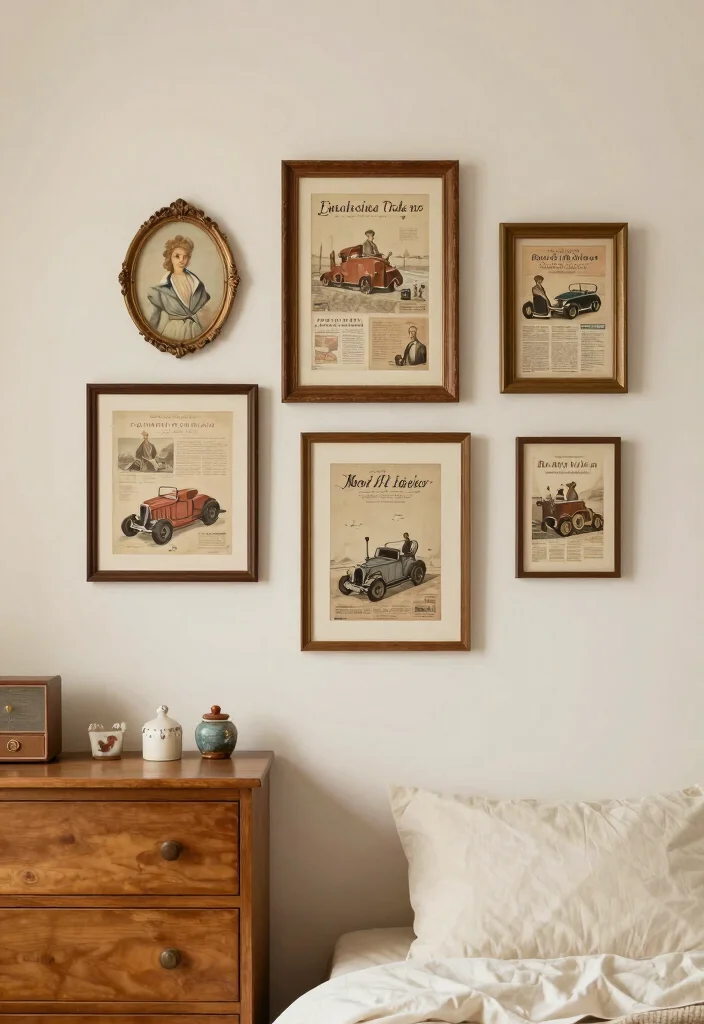 16 Posters for Bedroom Wall Ideas Trendy Expressive Decor - 4. Vintage-Inspired Prints 1