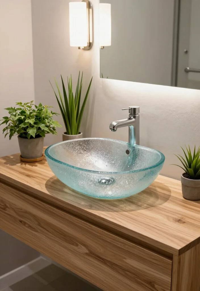 16 Vessel Sink Bathroom Vanity Ideas With Modern Edge - 8. Eco-Friendly Materials for Sustainable Design 1