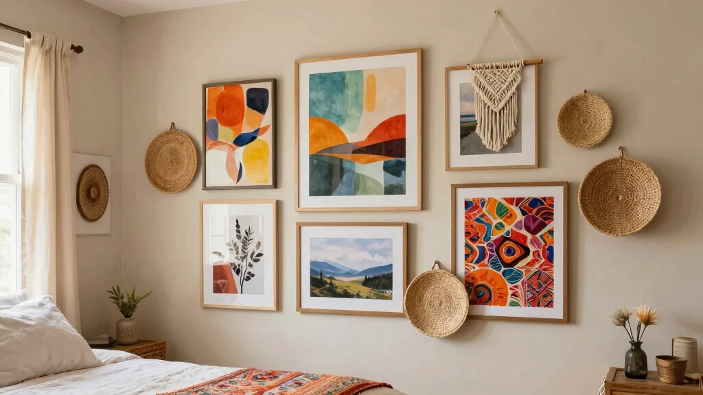 17 Bohemian-Inspired Gallery Wall Ideas for Your Bedroom