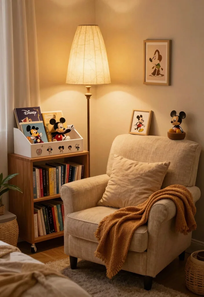 17 Disney Bedroom Ideas for Adults Nostalgic Chic Style - 10. Disney Storybook Nook 1