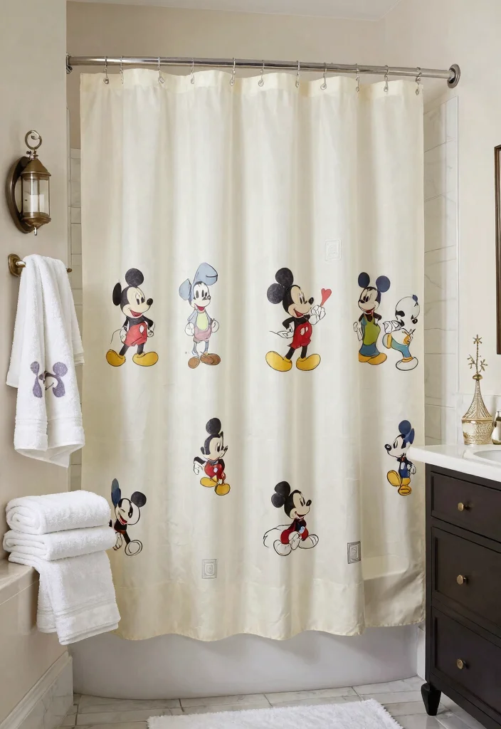 17 Disney Bedroom Ideas for Adults Nostalgic Chic Style - 16. Themed Bathroom Decor 1