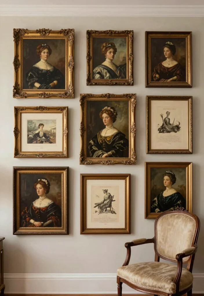 17 Modern Victorian Bedroom Ideas: An Elegant Contemporary Twist - 12. Vintage Artwork 1