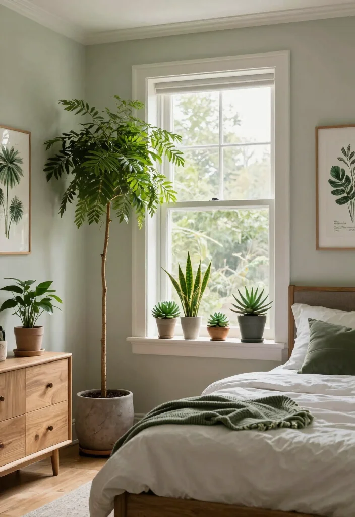 17 Modern Victorian Bedroom Ideas: An Elegant Contemporary Twist - 16. Nature-Inspired Elements 1