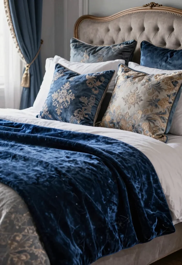 17 Modern Victorian Bedroom Ideas: An Elegant Contemporary Twist - 2. Luxurious Fabrics 1