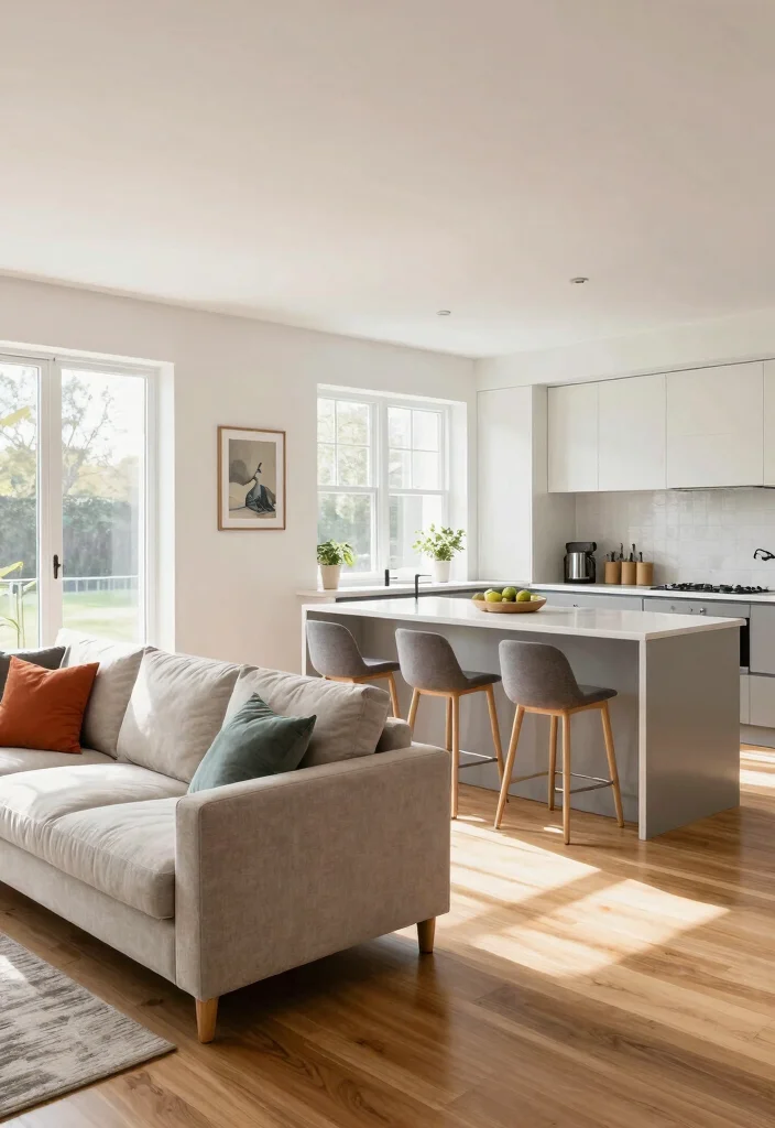 17 Small House Layout 2 Bedroom Ideas for Smart, Efficient Design - 1. Open Concept Living Space 1
