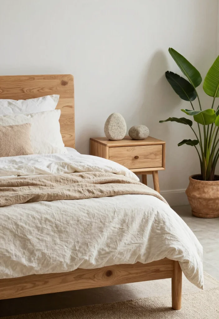 17 Spa-Like Bedroom Ideas for a Calm and Relaxing Escape - 14. Emphasize Natural Elements 1