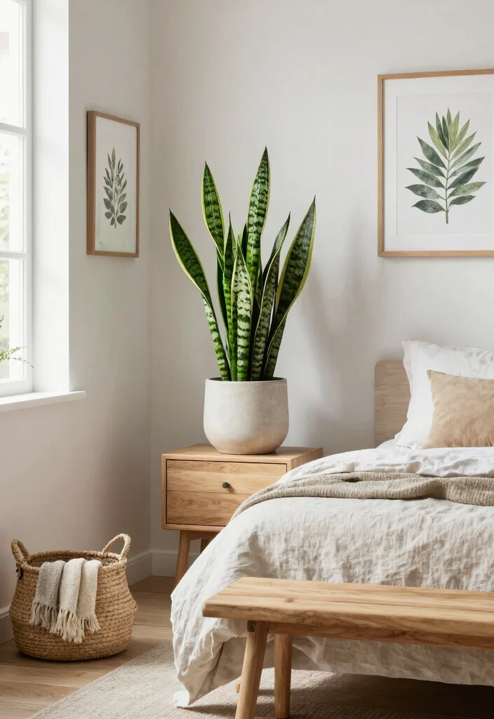17 Spa-Like Bedroom Ideas for a Calm and Relaxing Escape - 4. Add Nature-Inspired Accents 1