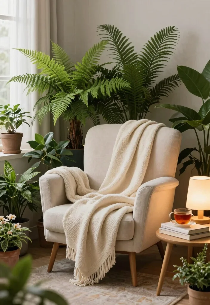 18 Bedroom Ideas With Plants Fresh Calm Aesthetic - 15. Cozy Plant Nooks 1