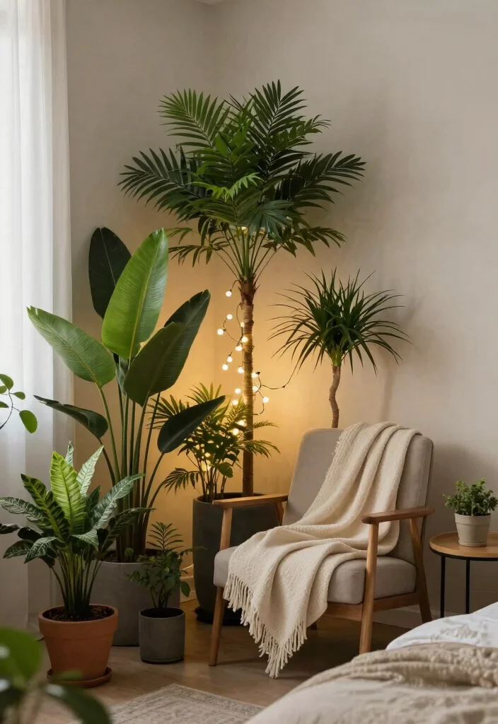 18 Bedroom Ideas With Plants Fresh Calm Aesthetic - 4. Green Corner Nook 1