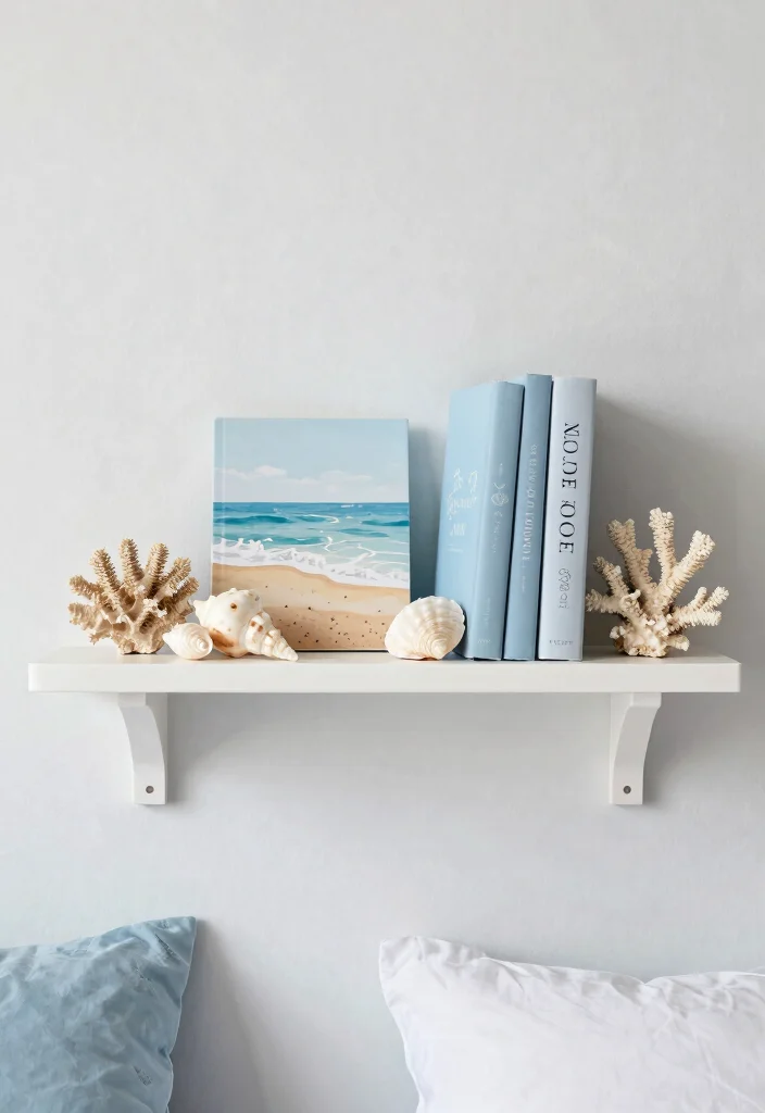 18 Bedroom Shelf Decor Ideas Styled Practical Displays - 17. Utilize Themed Arrangements 1
