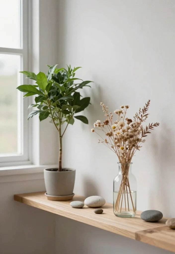 18 Bedroom Shelf Decor Ideas Styled Practical Displays - 3. Nature-Inspired Decor 1