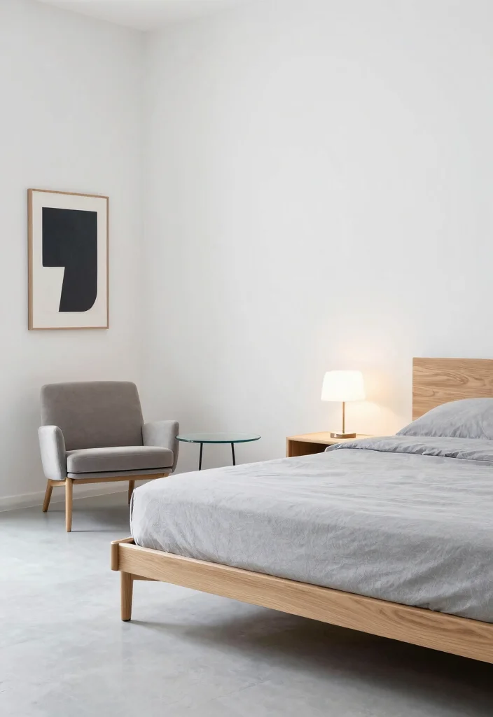 18 Bedroom With Lounge Area Ideas for Hotel Style Comfort - 1. Chic Minimalism 1