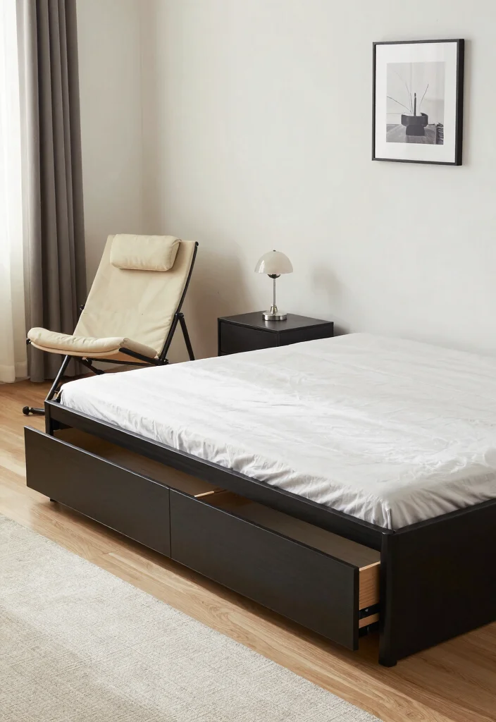 18 Bedroom With Lounge Area Ideas for Hotel Style Comfort - 10. Functional Furniture 1