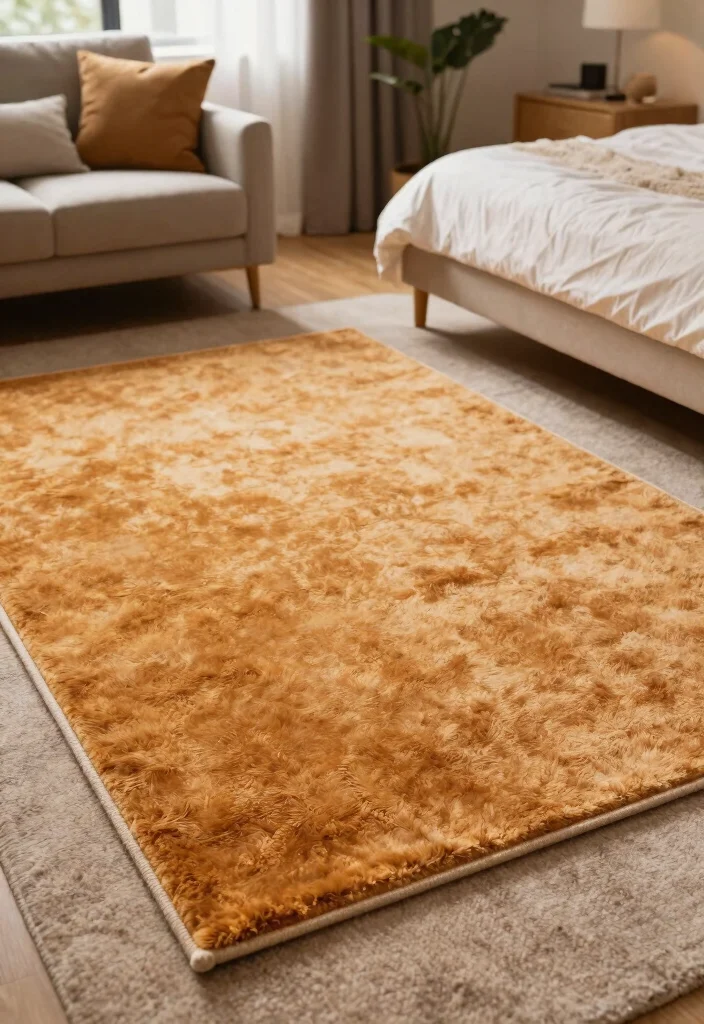 18 Bedroom With Lounge Area Ideas for Hotel Style Comfort - 12. Inviting Area Rugs 1