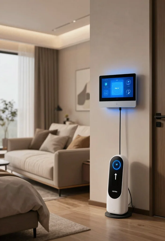 18 Bedroom With Lounge Area Ideas for Hotel Style Comfort - 17. Functional Technology 1