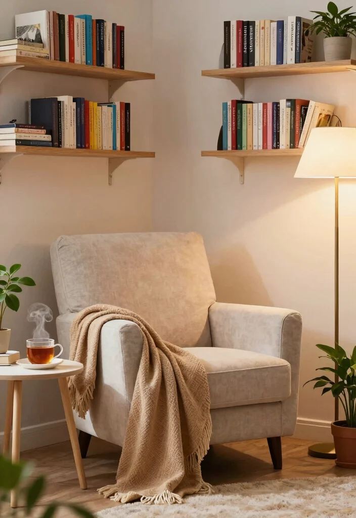 18 Bedroom With Lounge Area Ideas for Hotel Style Comfort - 3. Cozy Reading Nook 1