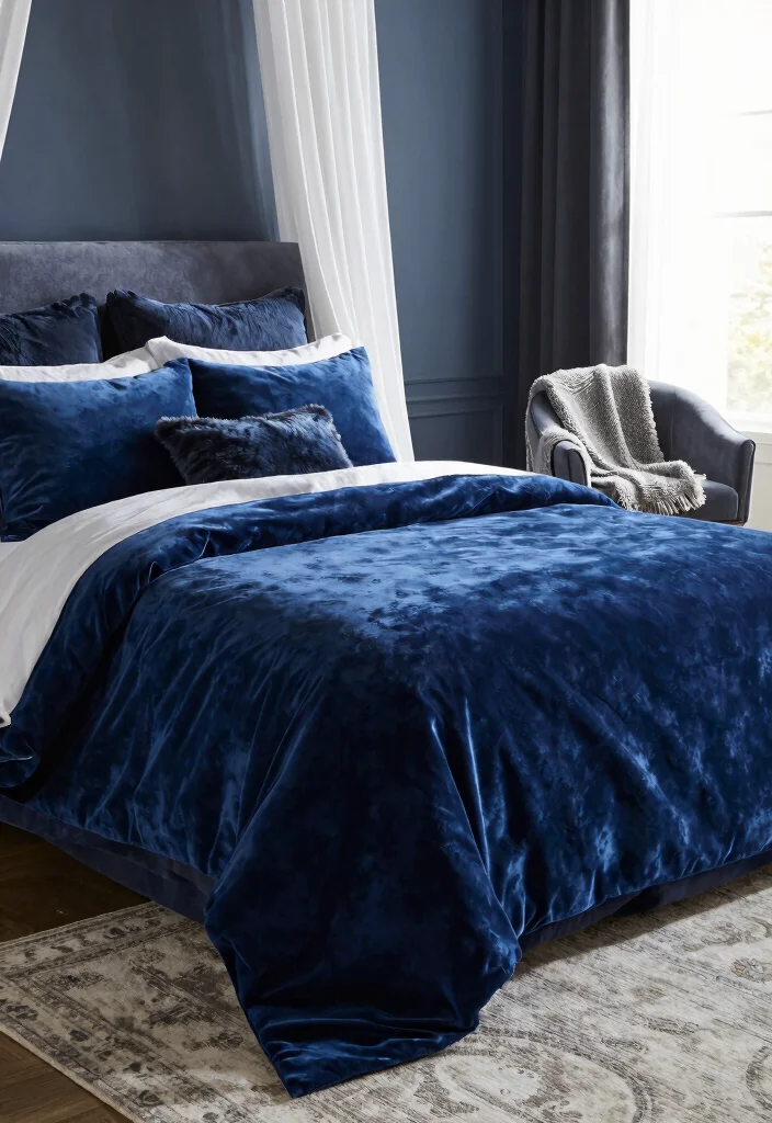 18 Bedroom With Lounge Area Ideas for Hotel Style Comfort - 4. Luxurious Textures 1