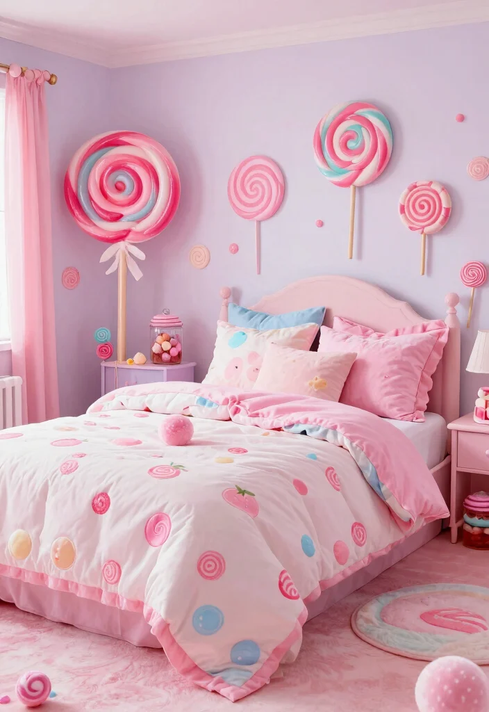 18 Bloxburg Bedroom Ideas for Kids: Fun Game Inspired Rooms - 18. Sweet Candy Land 1