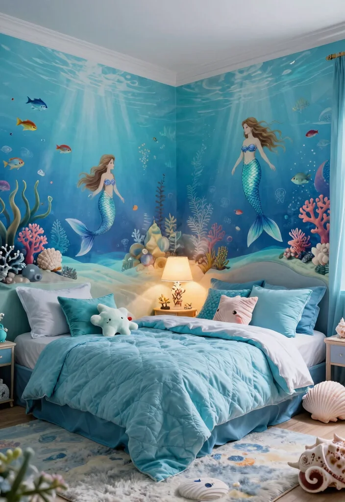 18 Bloxburg Bedroom Ideas for Kids: Fun Game Inspired Rooms - 3. Magical Mermaid Cove 1
