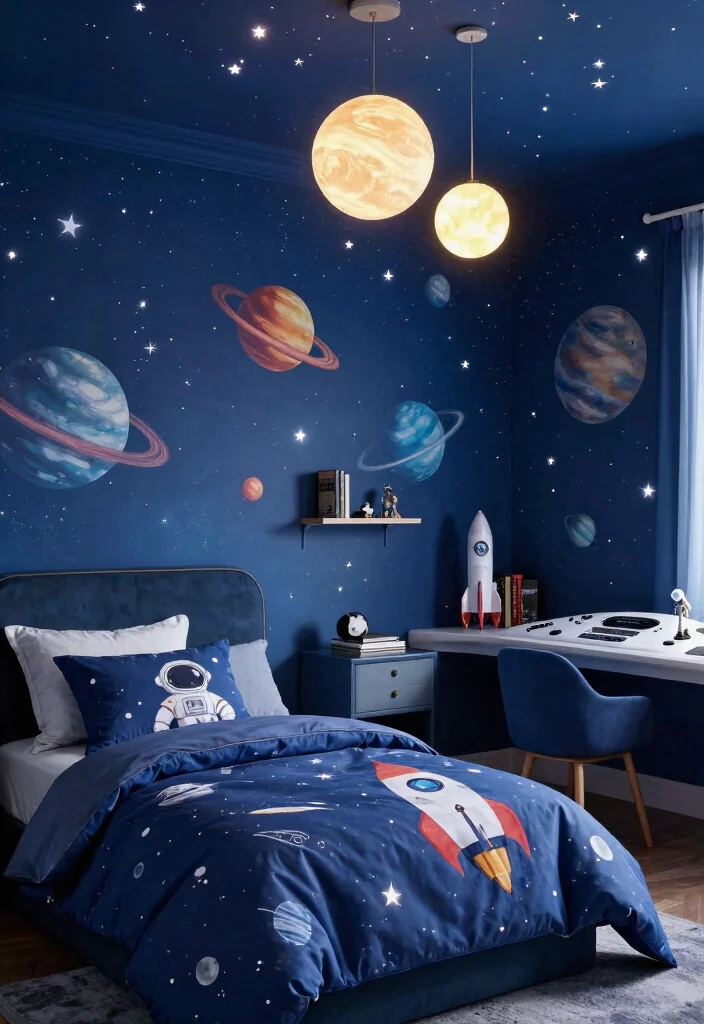 18 Bloxburg Bedroom Ideas for Kids: Fun Game Inspired Rooms - 5. Space Explorer's Dream 1