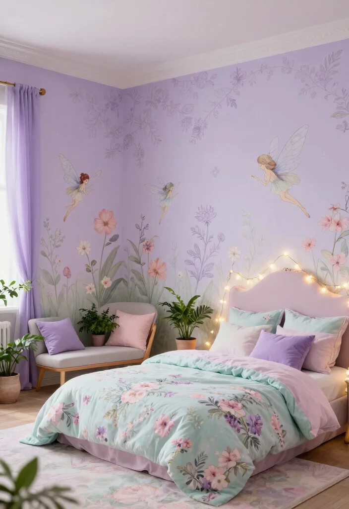 18 Bloxburg Bedroom Ideas for Kids: Fun Game Inspired Rooms - 6. Enchanted Fairy Garden 1