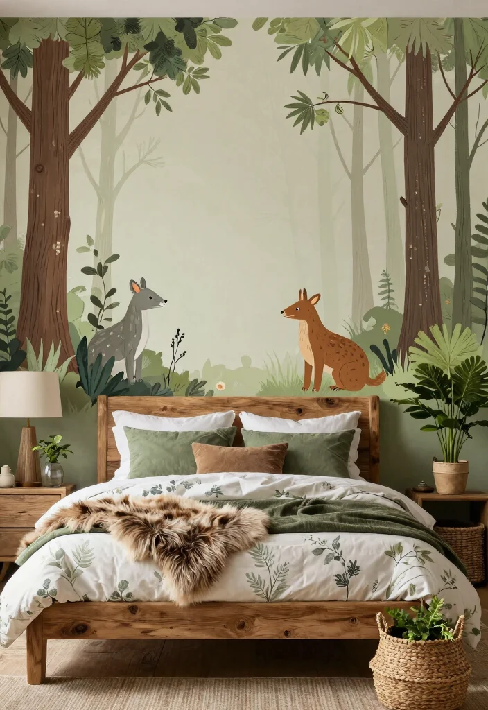 18 Bloxburg Bedroom Ideas for Kids: Fun Game Inspired Rooms - 9. Cozy Woodland Retreat 1