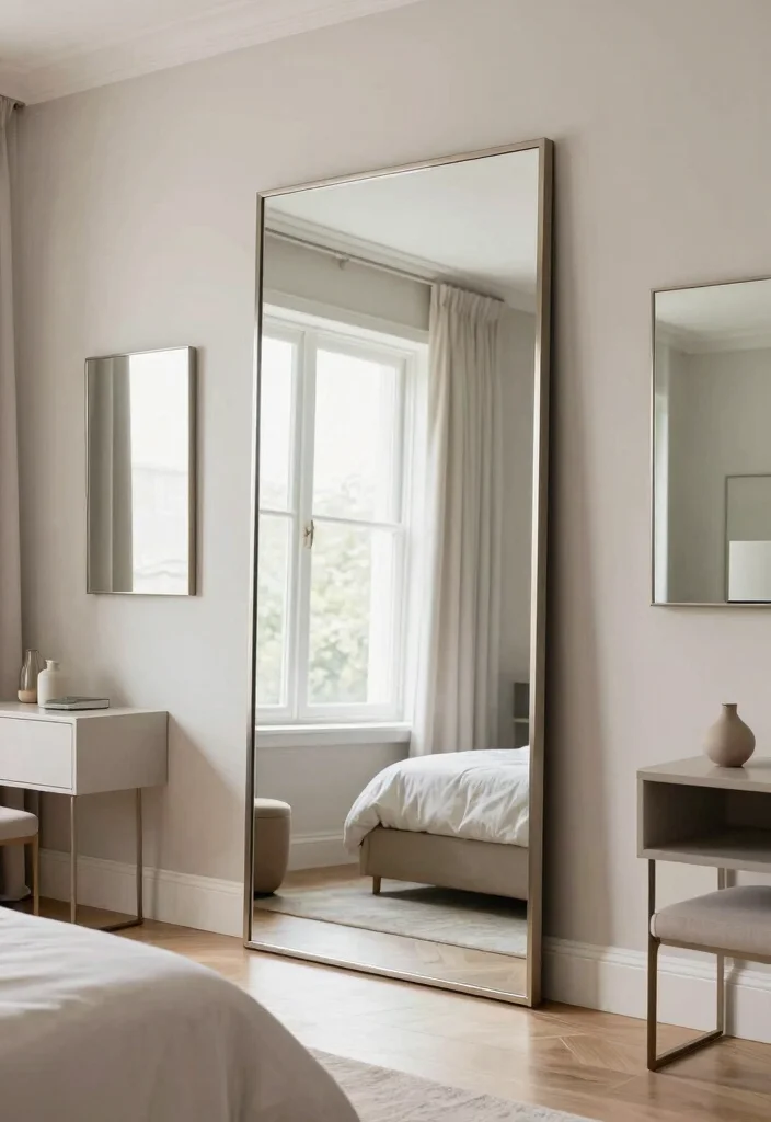 18 Main Bedroom Ideas for a Master Suite Elegant Retreat - 11. Enhancing with Mirrors 1