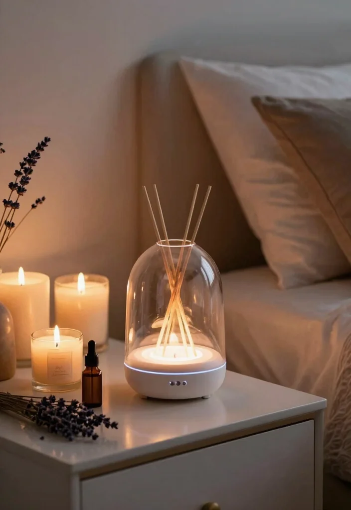 18 Main Bedroom Ideas for a Master Suite Elegant Retreat - 17. Calming Scents 1