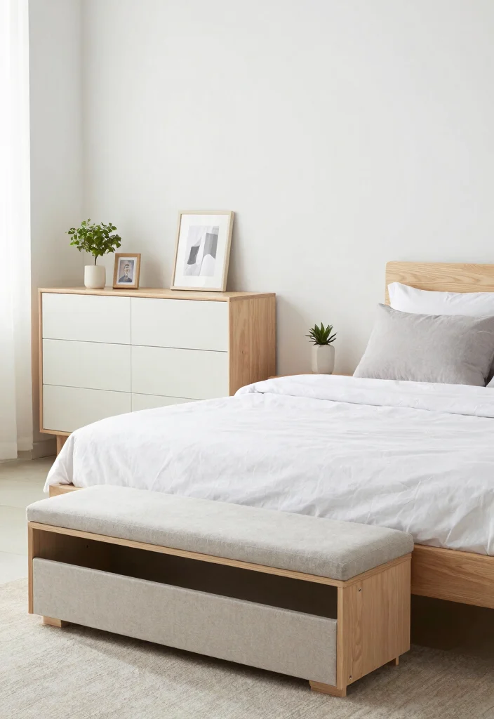 18 Main Bedroom Ideas for a Master Suite Elegant Retreat - 4. Minimalist Furniture Choices 1