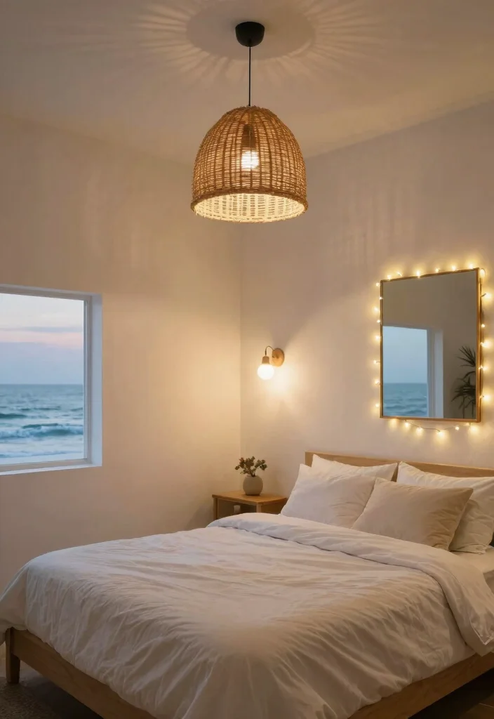 18 Modern Coastal Bedroom Ideas: Breezy Relaxed Luxury - 12. Thoughtful Lighting Solutions 1