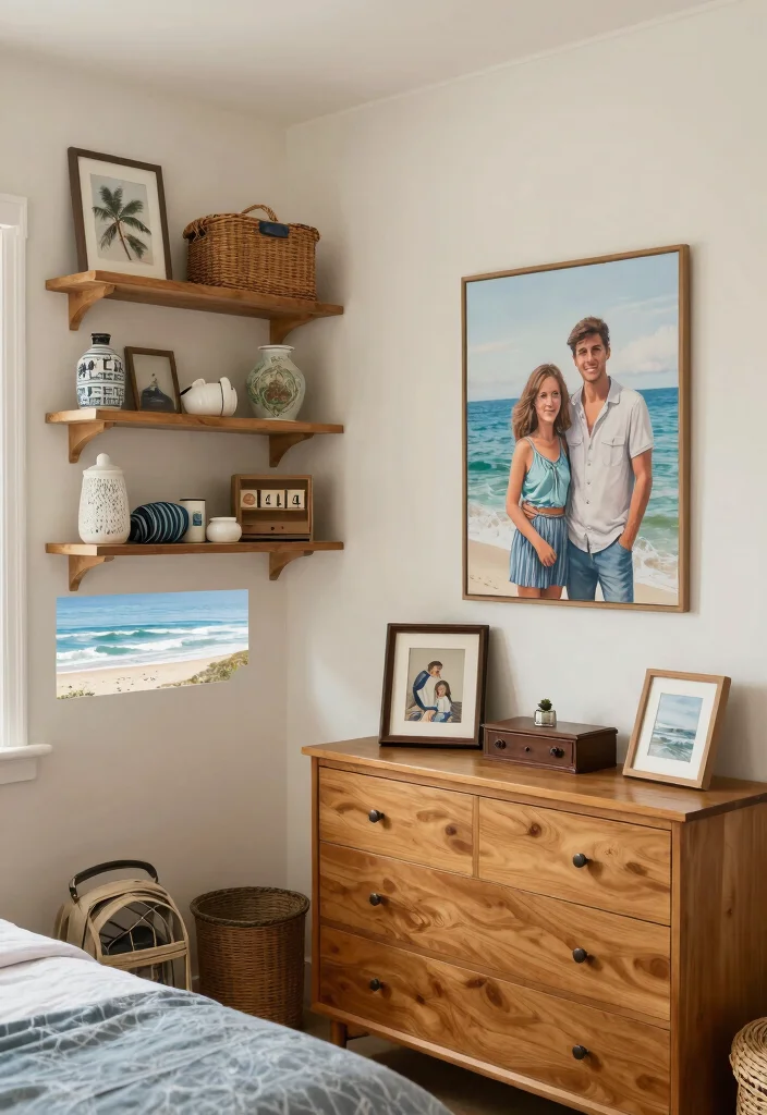 18 Modern Coastal Bedroom Ideas: Breezy Relaxed Luxury - 18. Personalize with Meaningful Accessories 1