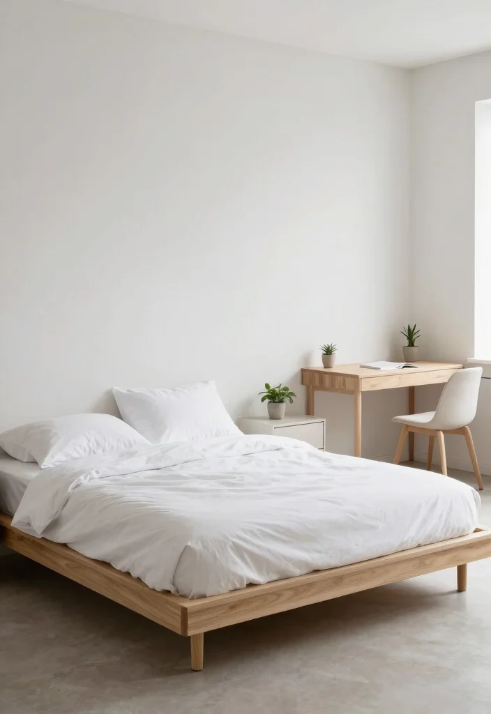 18 Modern Coastal Bedroom Ideas: Breezy Relaxed Luxury - 5. Minimalist Furniture for a Calm Environment 1