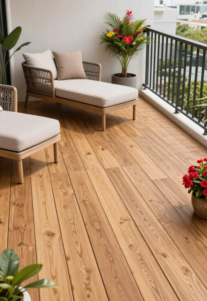 12 Balcony Flooring Ideas for Renters Who Can't Drill or Damage - 11. Composite Decking 1
