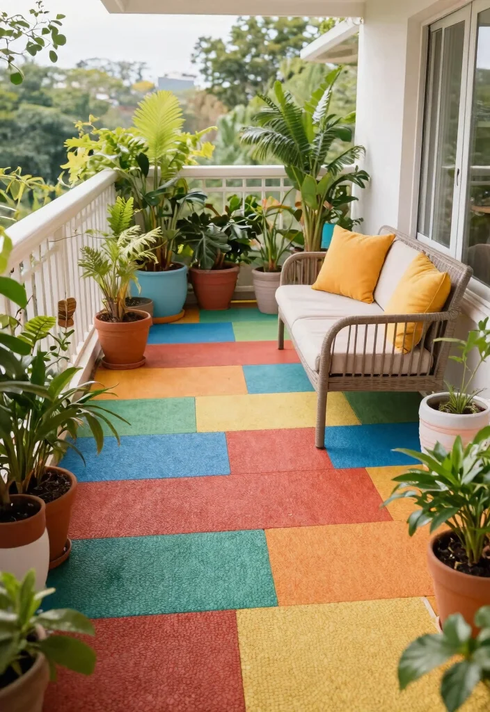 12 Balcony Flooring Ideas for Renters Who Can't Drill or Damage - 12. Recycled Rubber Flooring 1