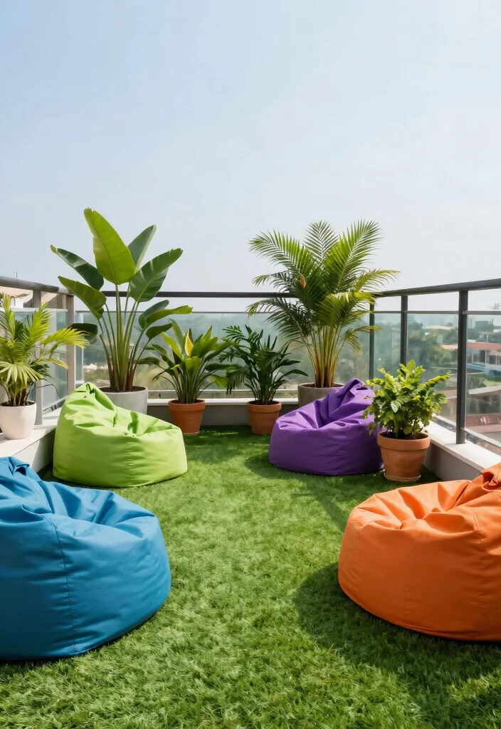 12 Balcony Flooring Ideas for Renters Who Can't Drill or Damage - 5. Faux Grass or Turf 1