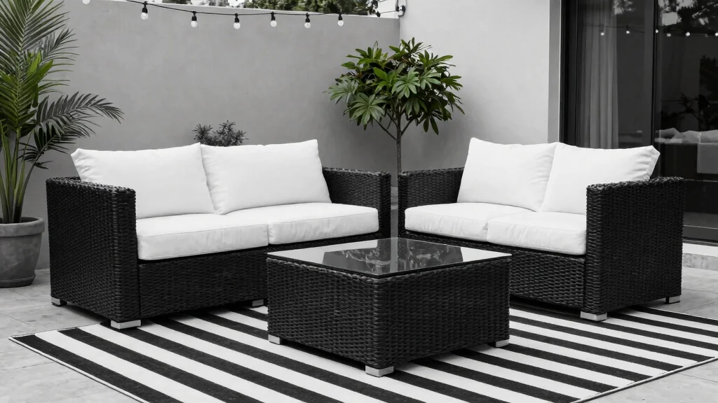 12 Black and White Patio Decor Ideas That Feel Modern Not Stark