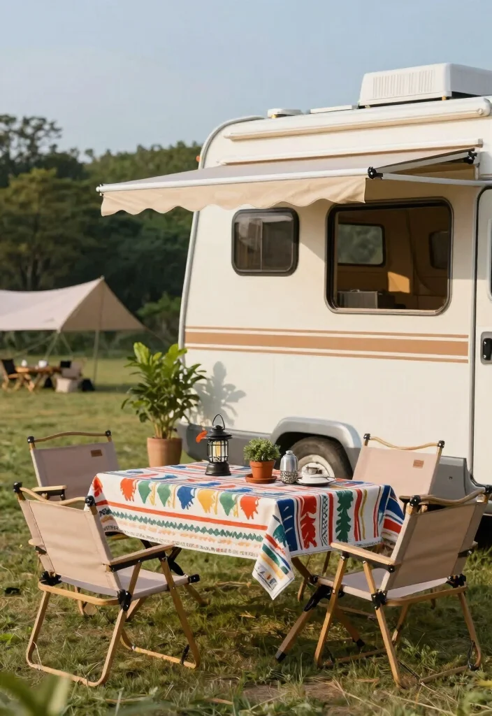 12 Camper Outdoor Arrangement Ideas That Fit in One Storage Bin - 7. Compact Folding Table 1