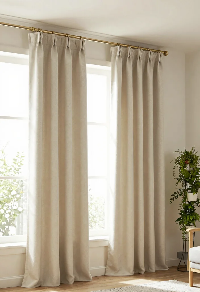 12 Ceiling Mounted Curtains That Make Low Rooms Feel Taller - 9. Custom-Made Curtains for Perfect Fit 1