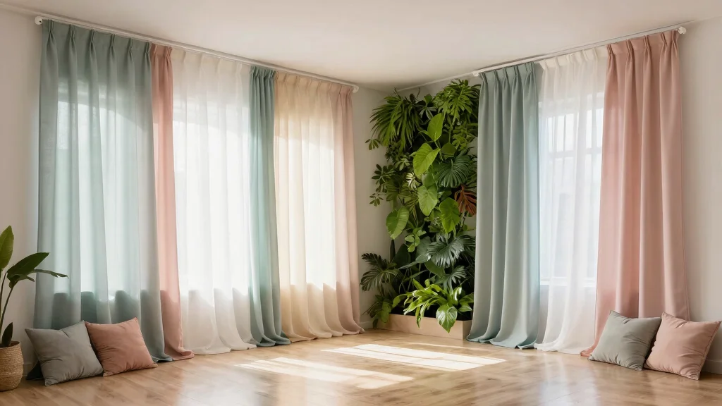 12 Ceiling Mounted Curtains That Make Low Rooms Feel Taller