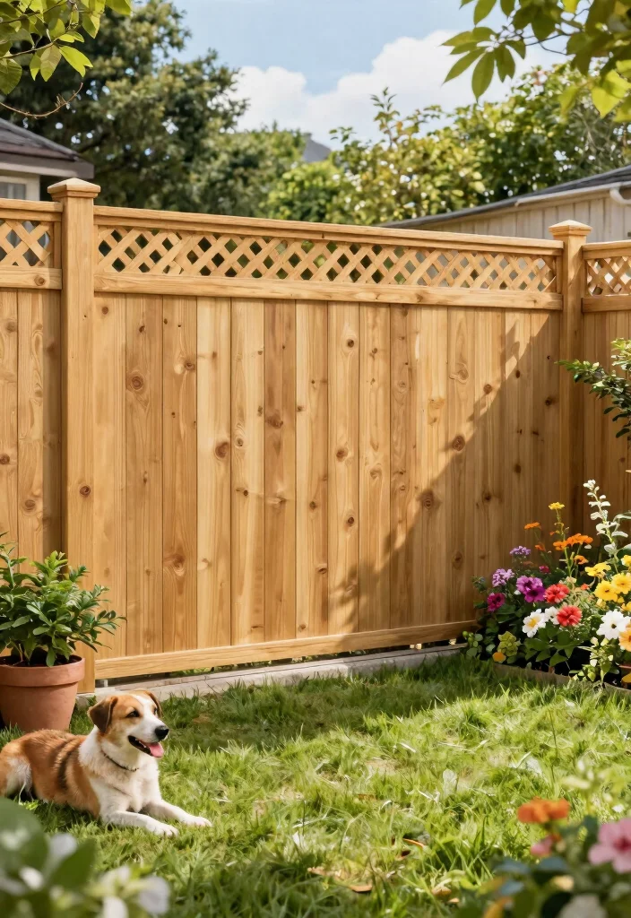 12 Dog Yard Fence Ideas That Keep Diggers In and Out of View - 1. The Classic Wooden Privacy Fence 1