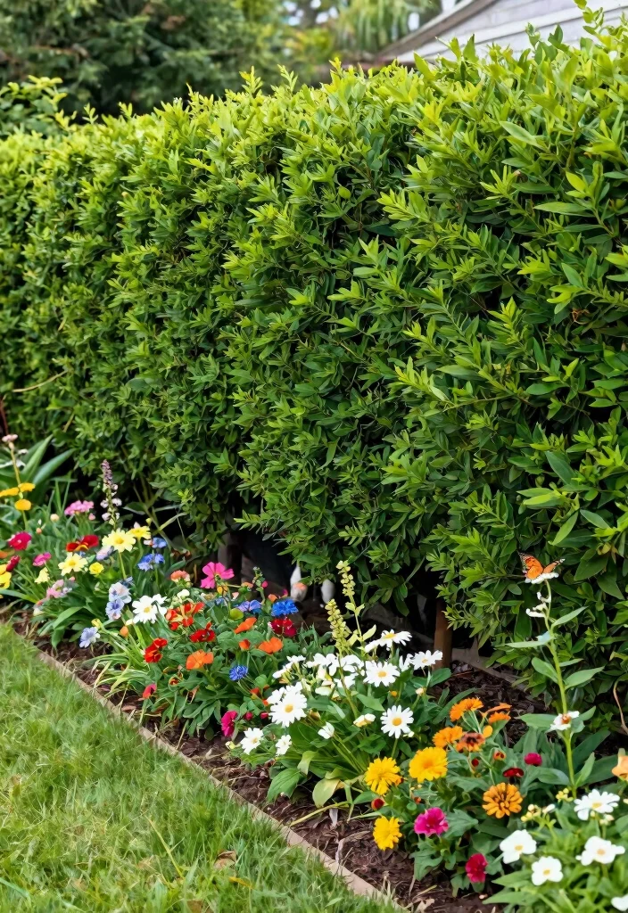 12 Dog Yard Fence Ideas That Keep Diggers In and Out of View - 5. Lush Living Fences 1