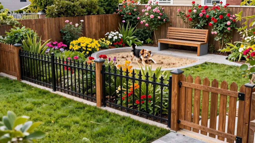 12 Dog Yard Fence Ideas That Keep Diggers In and Out of View