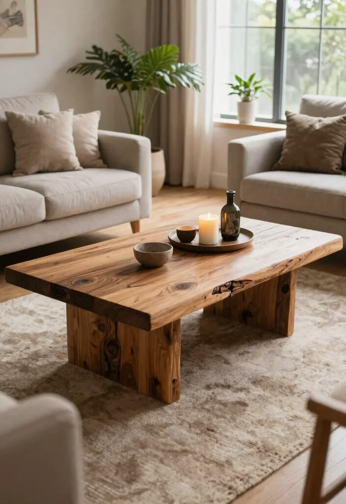12 Farmhouse Coffee Table Ideas That Hide Clutter and Remotes - 8. Reclaimed Wood Coffee Tables 1