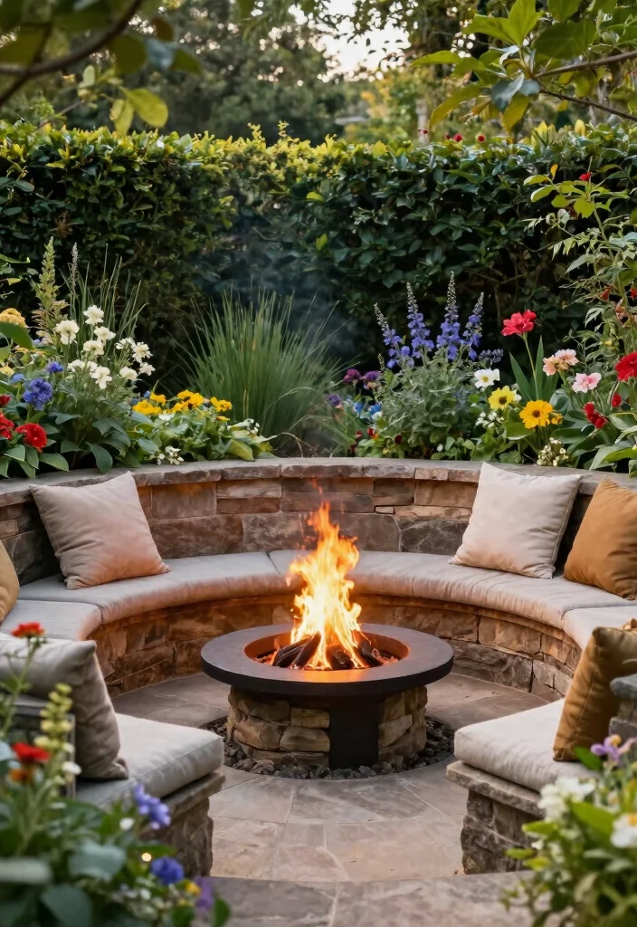 12 Inground Fire Pit Ideas That Stay Safe and Look Built-In - 10. Sunken Fire Pit 1