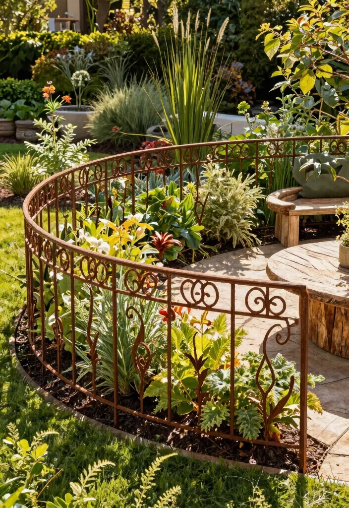 12 Iron Railings Outdoor Concepts That Don't Rust or Need Constant Paint - 12. Eco-Chic Recycled Iron Railings 1
