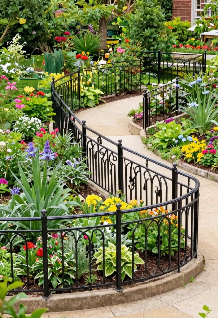 12 Iron Railings Outdoor Concepts That Don't Rust or Need Constant Paint - 6. Customizable Modular Iron Railings 1
