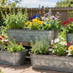12 Metal Trough Planter Ideas That Don't Overheat Roots